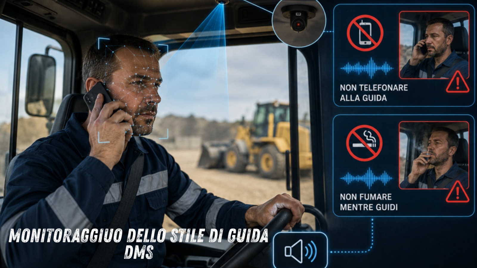 Conducente assistito da un messaggio vocale