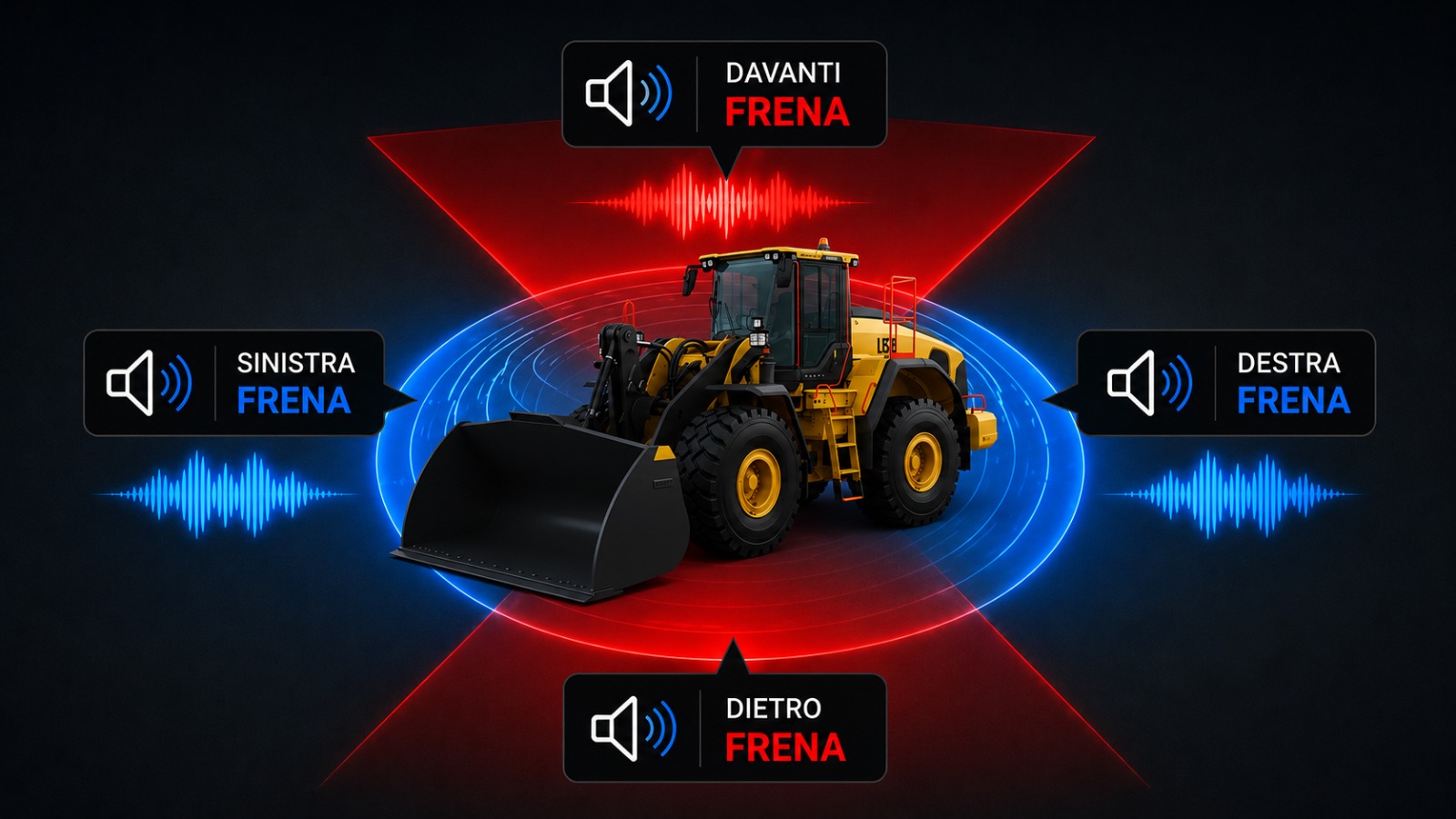 Schema dei messaggi vocali direzionali del sistema RX5